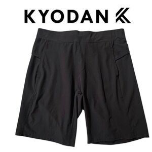 KYODAN Black Athletic Shorts 9" Athleisure Activewear Performance Workout Men M